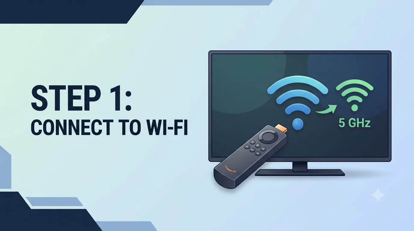 Platzhalter mit Fire Stick im Wi-Fi