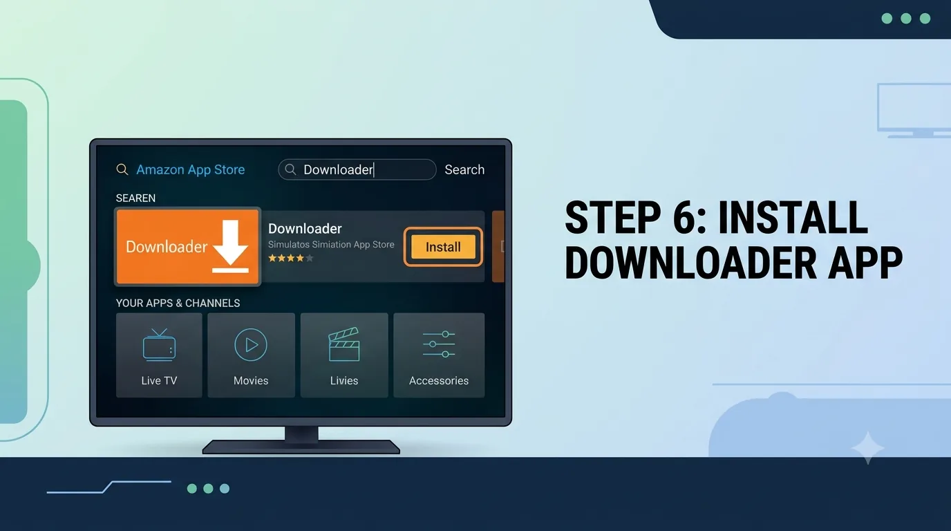 Platzhalter mit Downloader-App auf Fire Stick