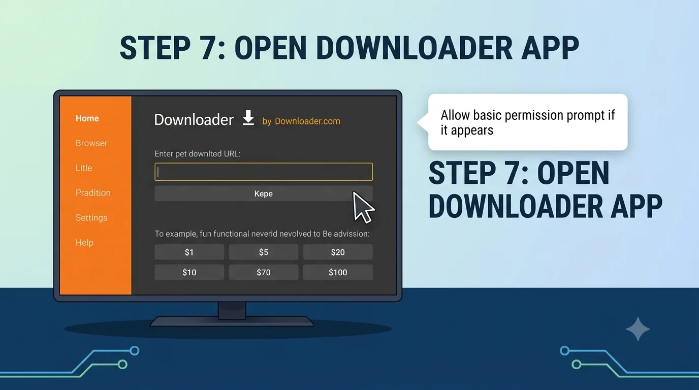 Platzhalter mit Downloader-App auf Fire Stick